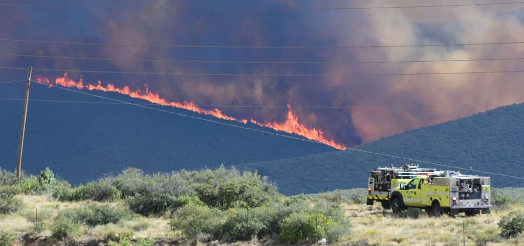 Orme Fire Burns 1,200 acres Seven Miles Northeast of Mayer