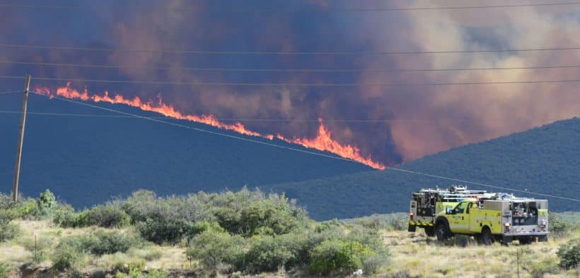 Orme Fire Burns 1,200 acres Seven Miles Northeast of Mayer