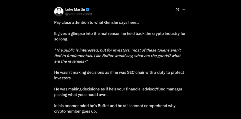 Luke Martin pens down his opinion on X