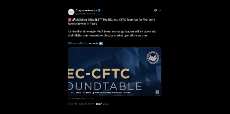 SEC and CFTC team up for the first time in 14 years